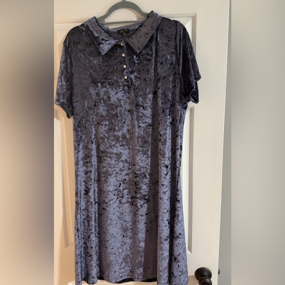 Delia’s crushed velvet mini dress